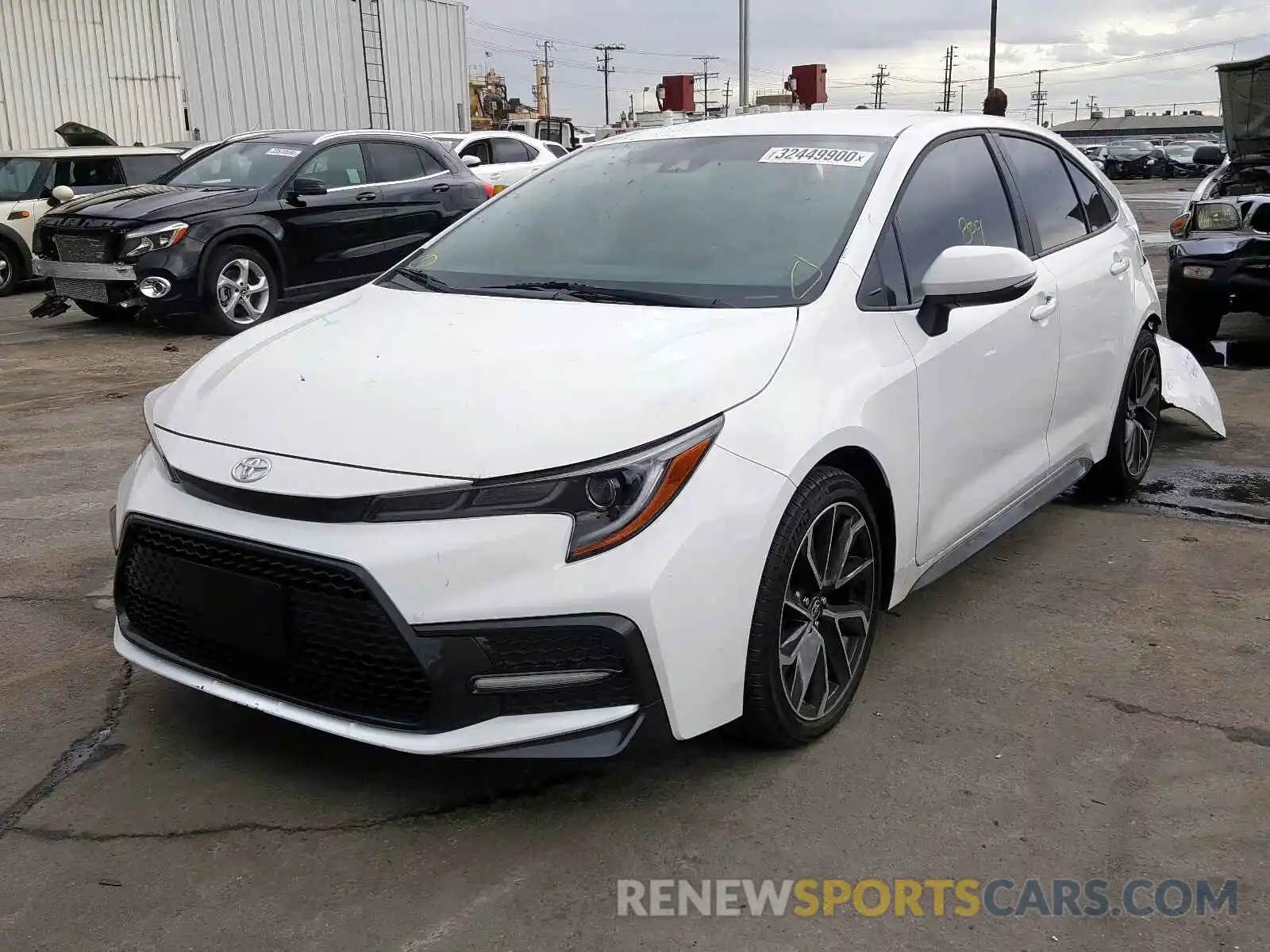 2 Photograph of a damaged car 5YFS4RCE5LP036043 TOYOTA COROLLA 2020