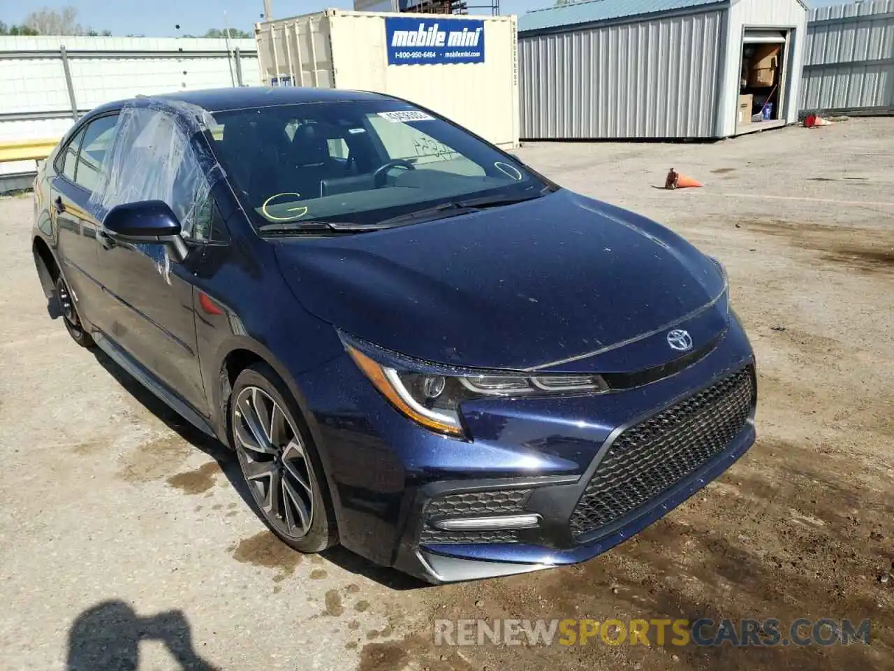 1 Photograph of a damaged car 5YFS4RCE5LP036446 TOYOTA COROLLA 2020