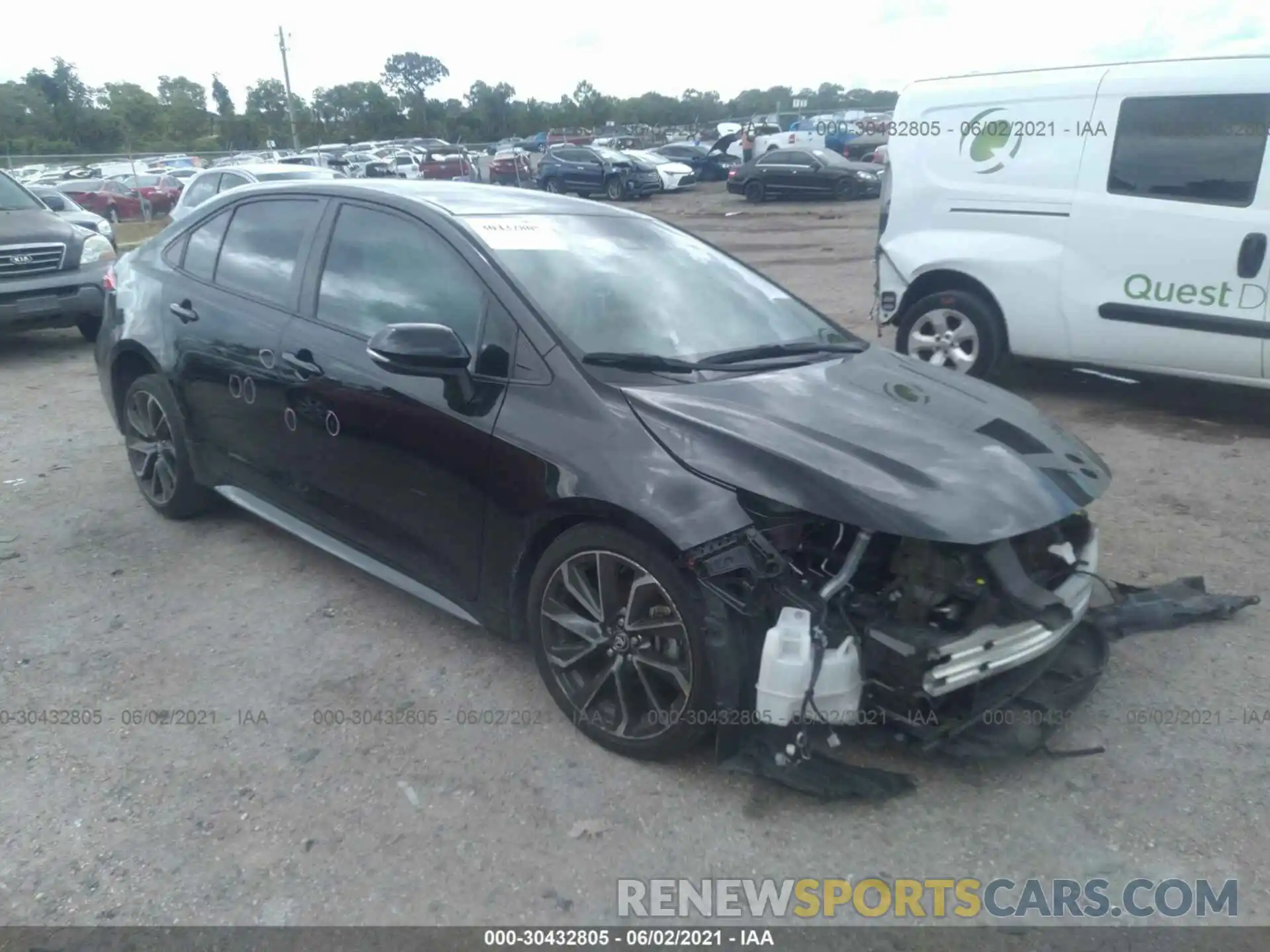 1 Photograph of a damaged car 5YFS4RCE5LP036771 TOYOTA COROLLA 2020