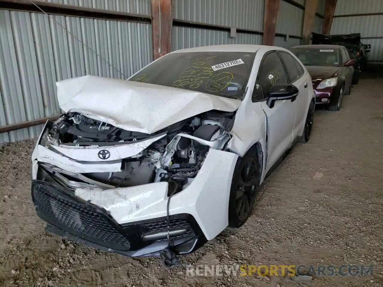 2 Photograph of a damaged car 5YFS4RCE5LP039380 TOYOTA COROLLA 2020