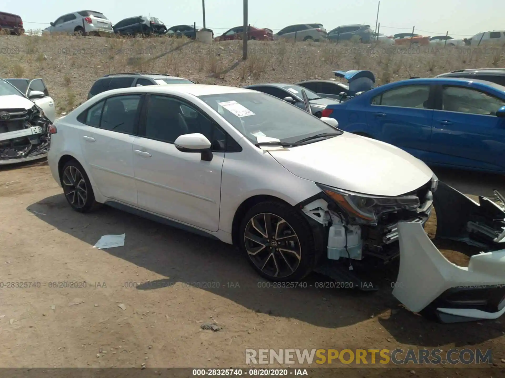 1 Photograph of a damaged car 5YFS4RCE5LP039556 TOYOTA COROLLA 2020