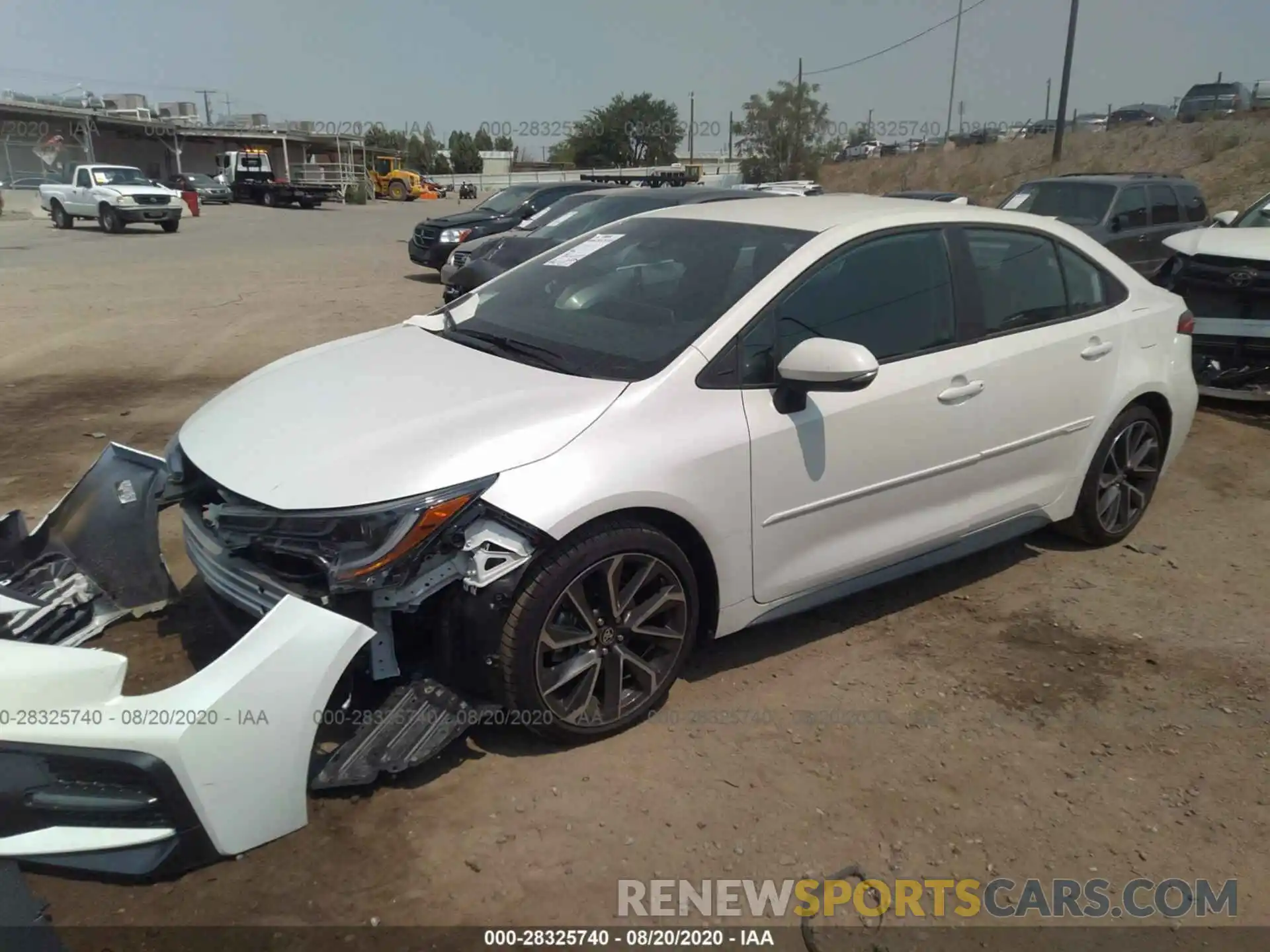 2 Photograph of a damaged car 5YFS4RCE5LP039556 TOYOTA COROLLA 2020