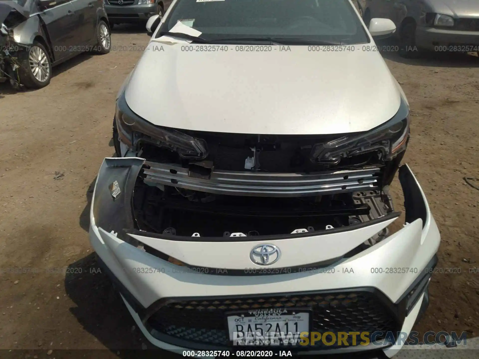 6 Photograph of a damaged car 5YFS4RCE5LP039556 TOYOTA COROLLA 2020