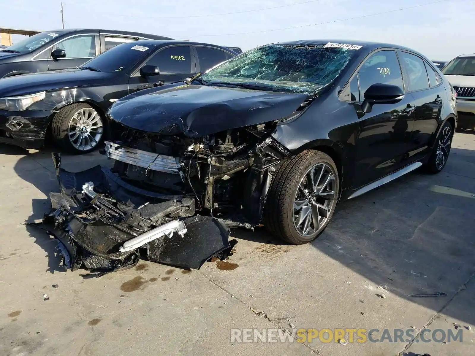 2 Photograph of a damaged car 5YFS4RCE5LP045678 TOYOTA COROLLA 2020