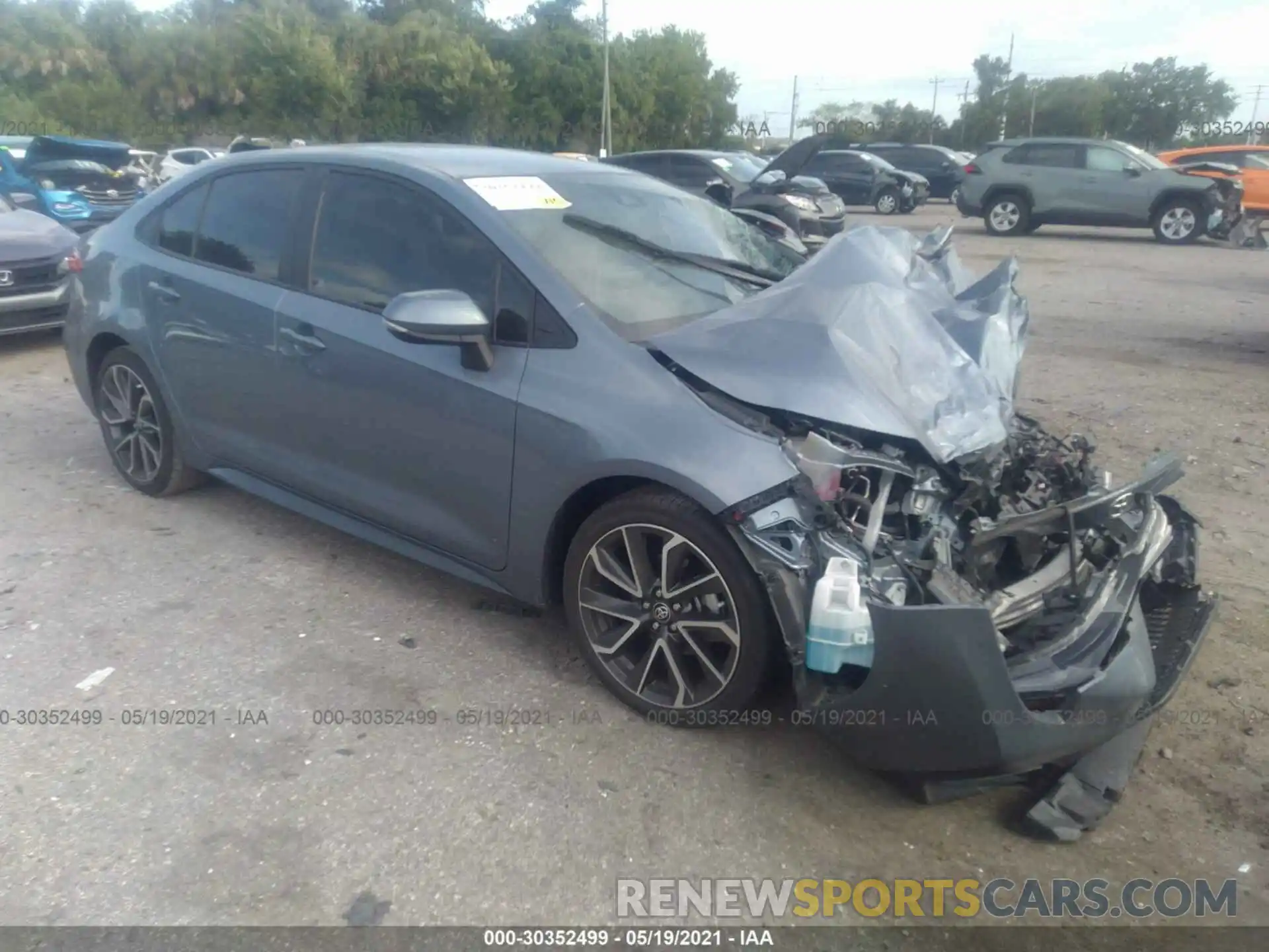 1 Photograph of a damaged car 5YFS4RCE5LP046166 TOYOTA COROLLA 2020