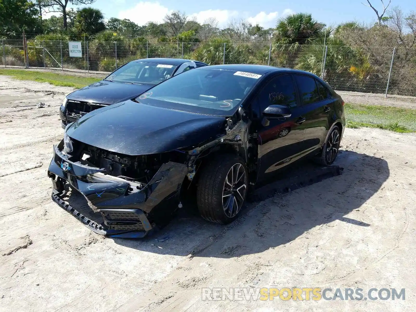 2 Photograph of a damaged car 5YFS4RCE5LP047172 TOYOTA COROLLA 2020