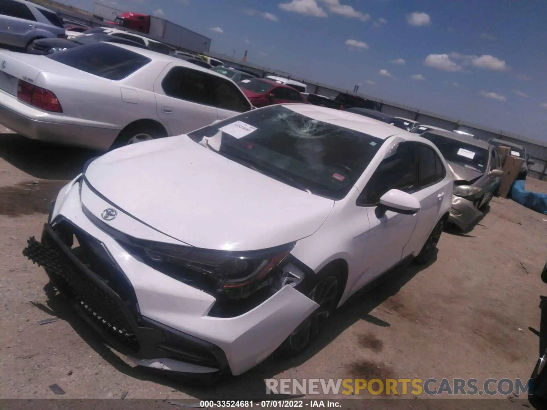 2 Photograph of a damaged car 5YFS4RCE5LP047382 TOYOTA COROLLA 2020