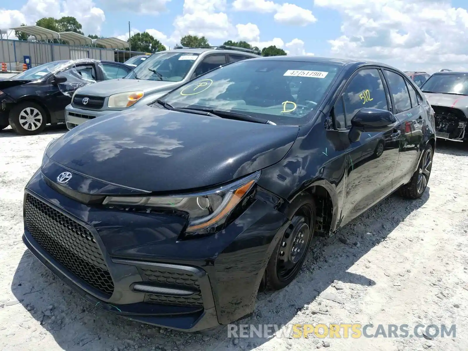 2 Photograph of a damaged car 5YFS4RCE5LP051271 TOYOTA COROLLA 2020