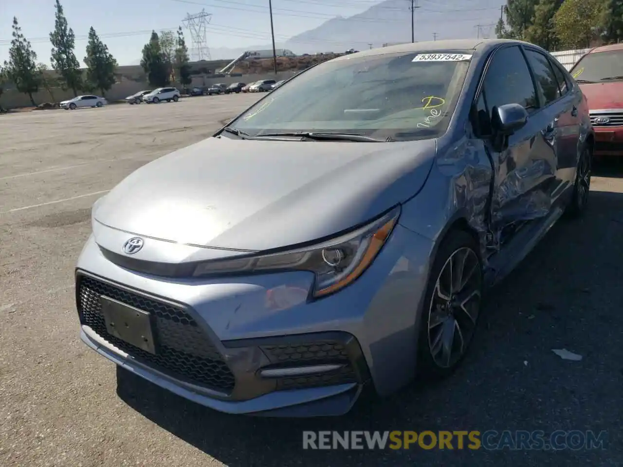 2 Photograph of a damaged car 5YFS4RCE5LP052873 TOYOTA COROLLA 2020