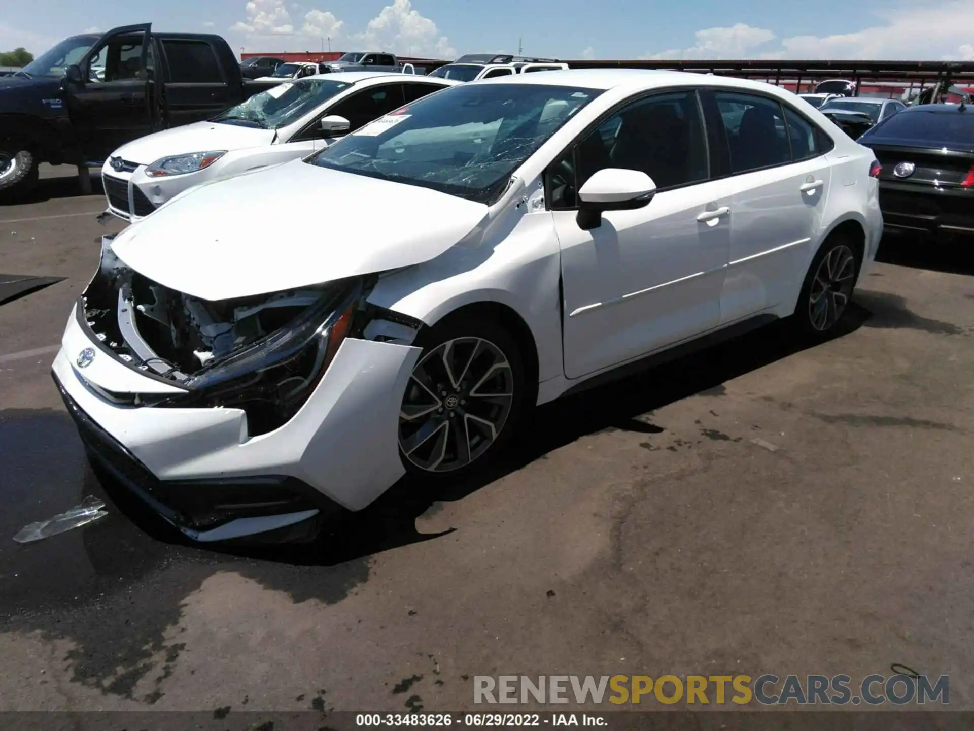 2 Photograph of a damaged car 5YFS4RCE5LP054915 TOYOTA COROLLA 2020