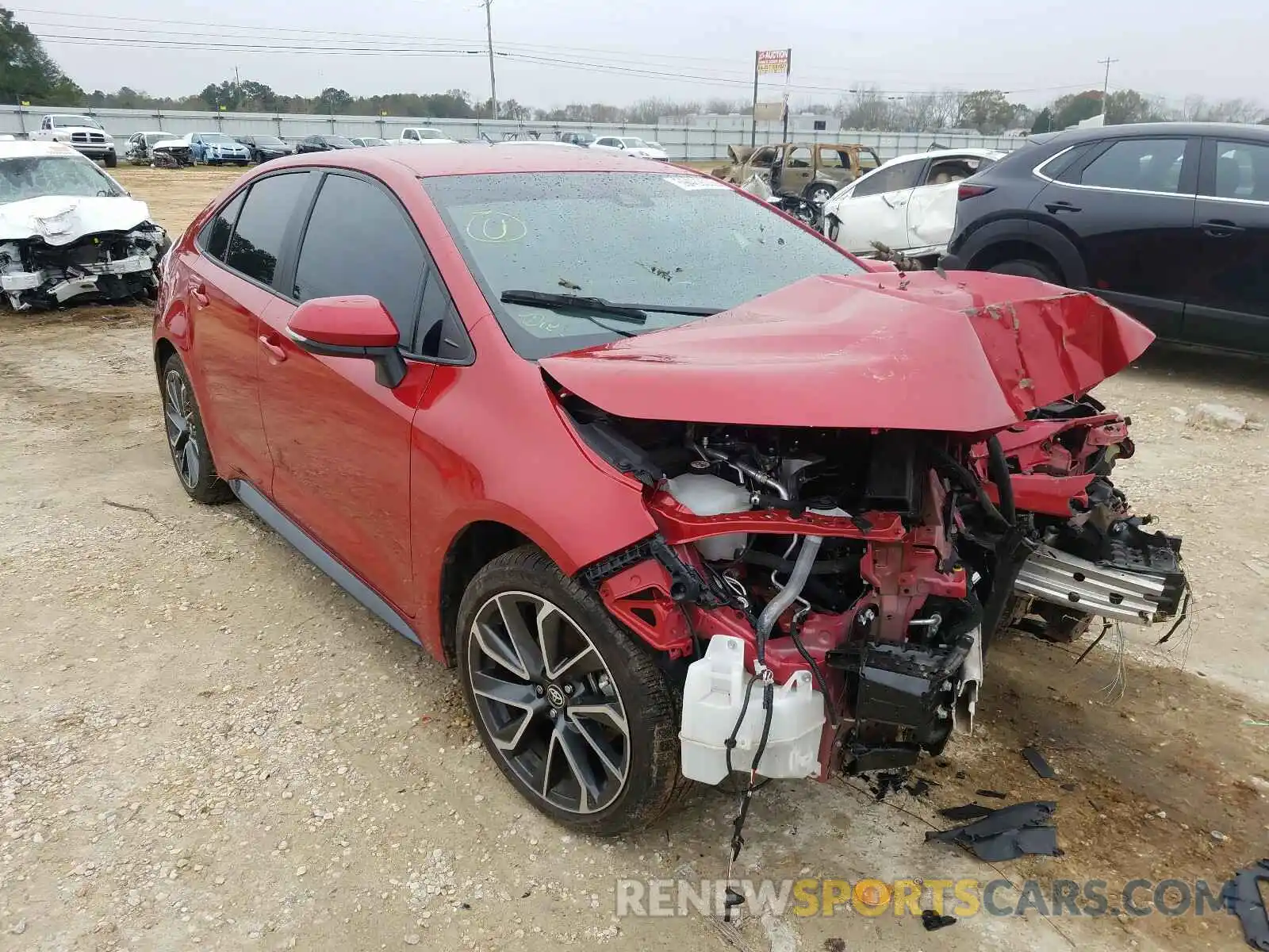 1 Photograph of a damaged car 5YFS4RCE6LP002726 TOYOTA COROLLA 2020