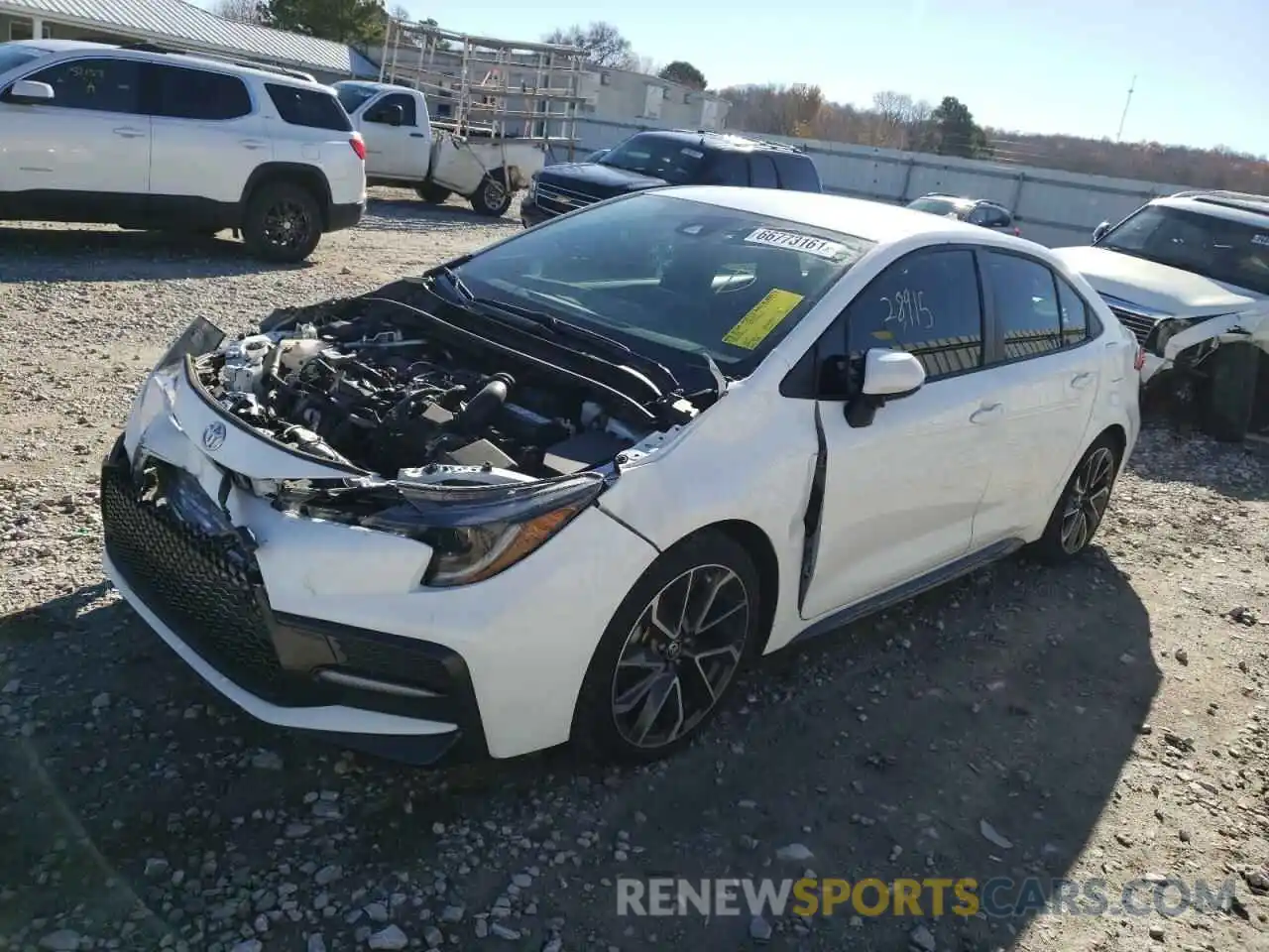 2 Photograph of a damaged car 5YFS4RCE6LP005366 TOYOTA COROLLA 2020