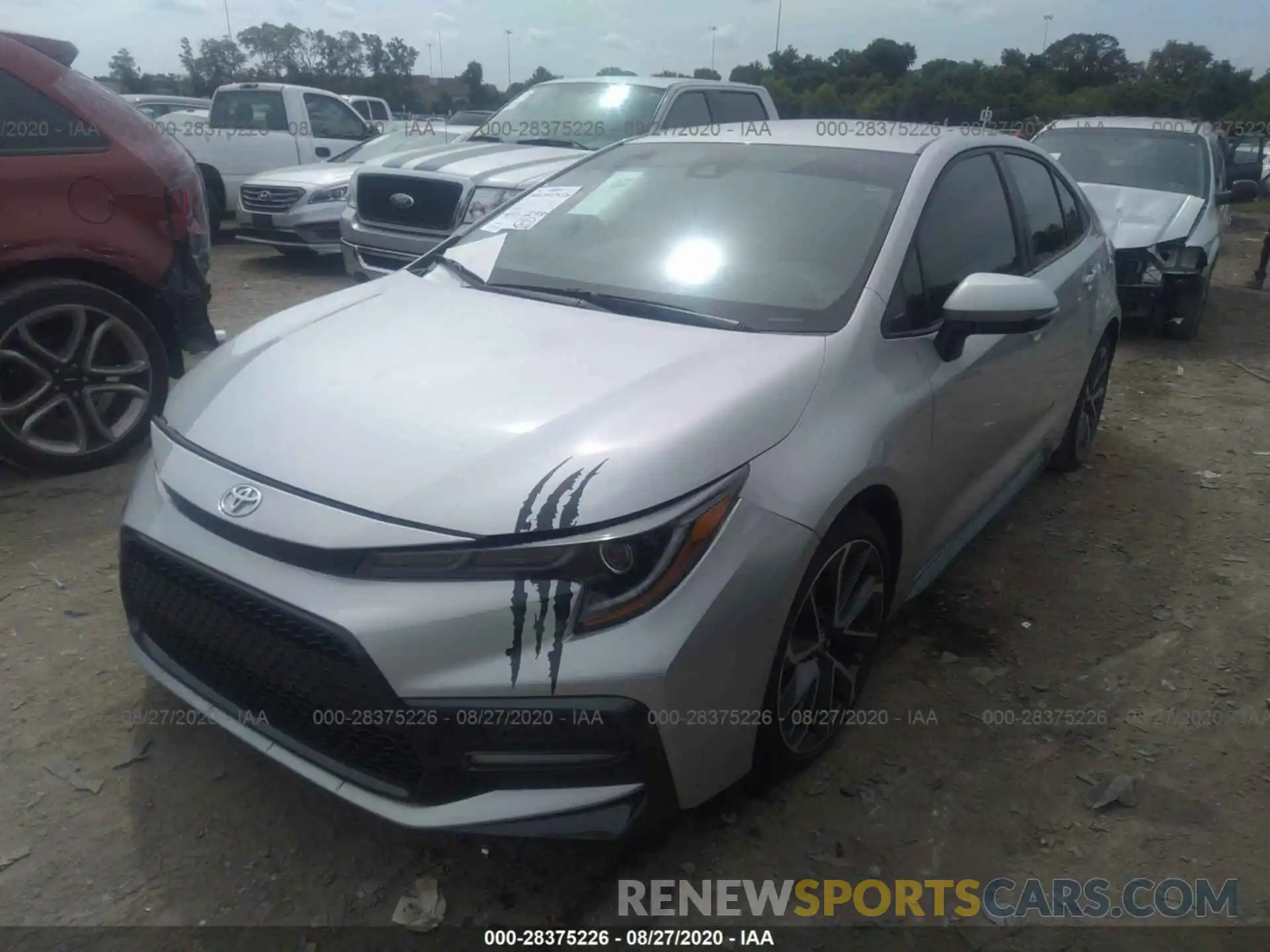 2 Photograph of a damaged car 5YFS4RCE6LP008204 TOYOTA COROLLA 2020