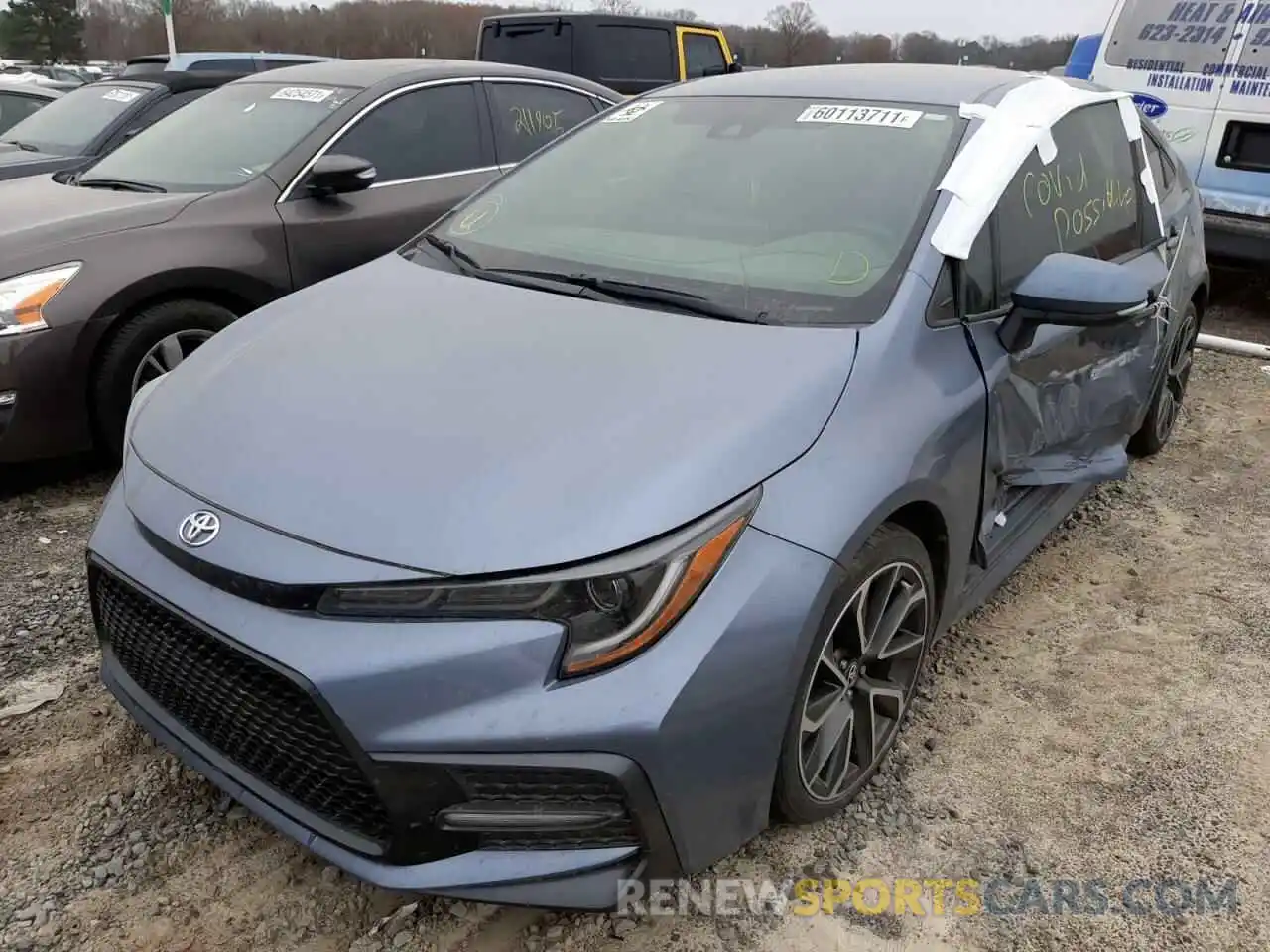 2 Photograph of a damaged car 5YFS4RCE6LP008705 TOYOTA COROLLA 2020