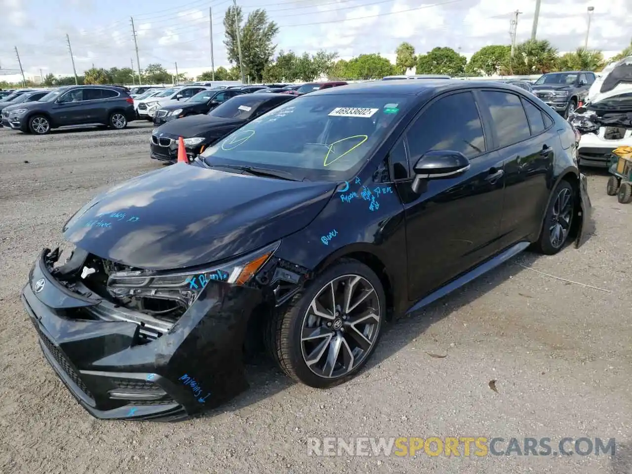 2 Photograph of a damaged car 5YFS4RCE6LP010003 TOYOTA COROLLA 2020