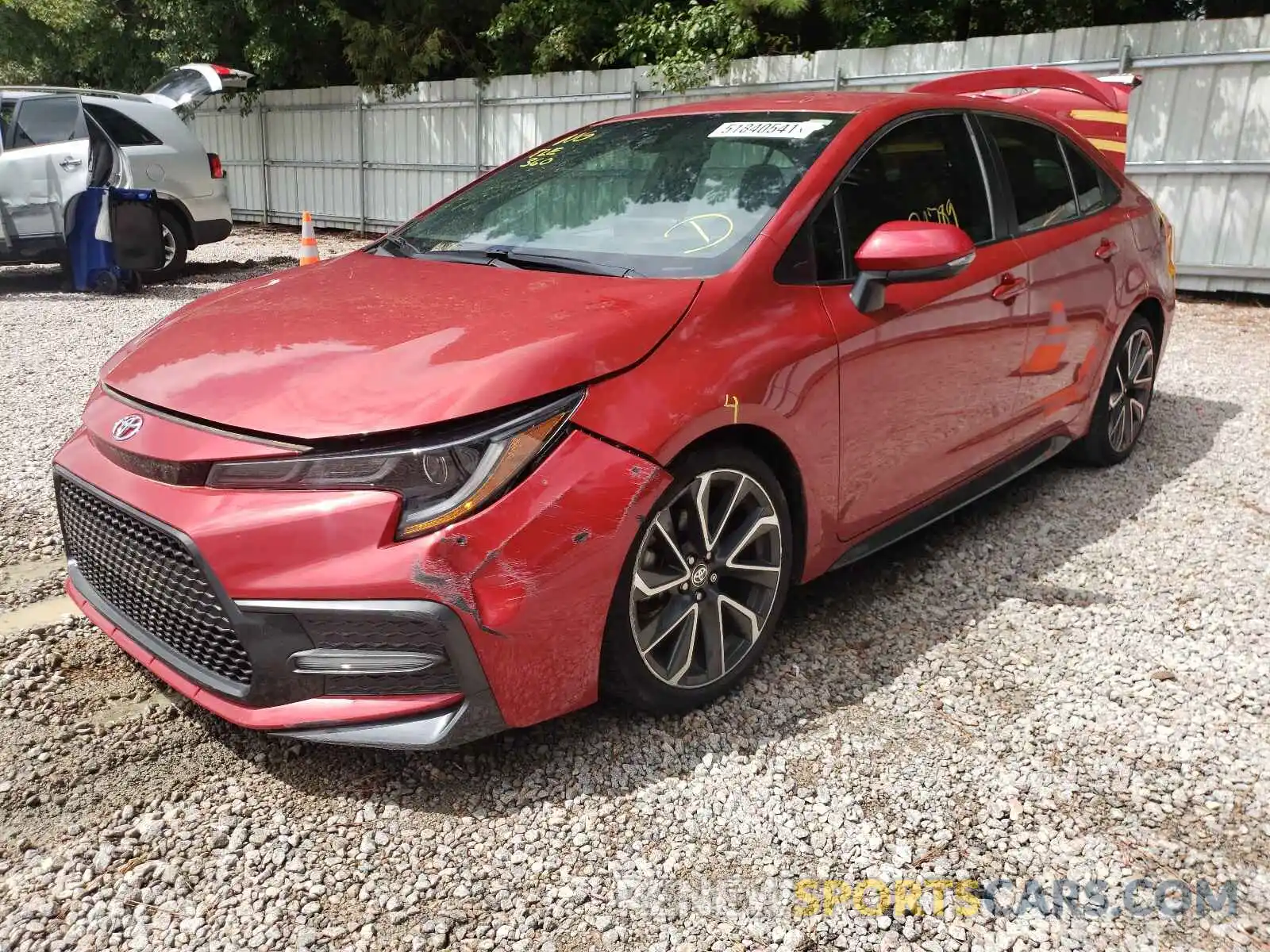 2 Photograph of a damaged car 5YFS4RCE6LP012074 TOYOTA COROLLA 2020