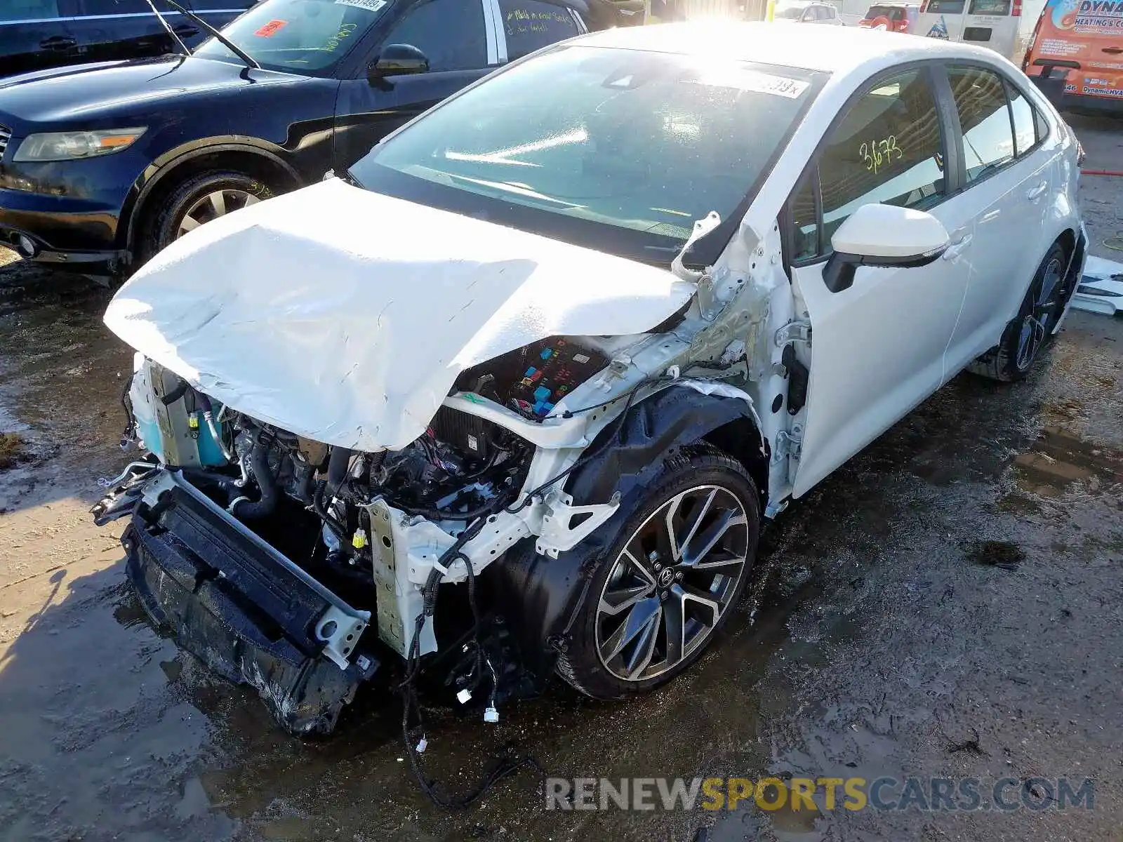 2 Photograph of a damaged car 5YFS4RCE6LP013189 TOYOTA COROLLA 2020