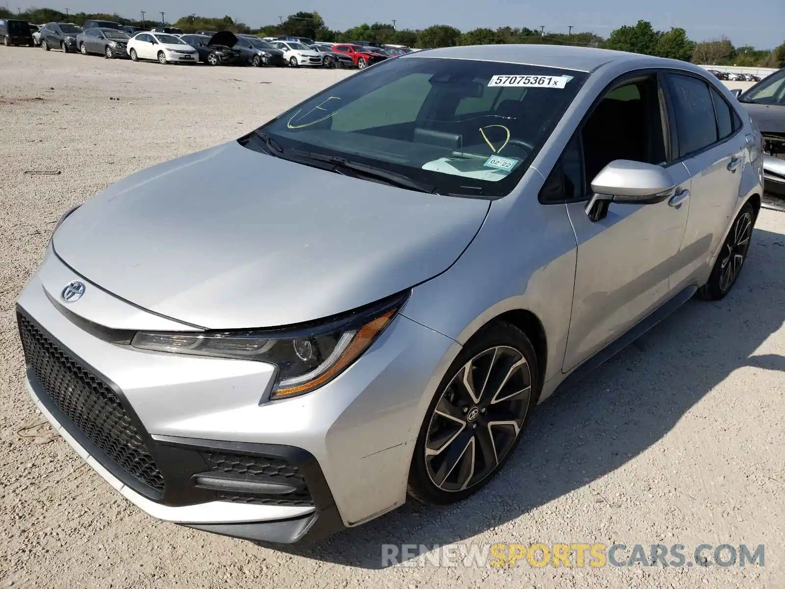 2 Photograph of a damaged car 5YFS4RCE6LP014665 TOYOTA COROLLA 2020