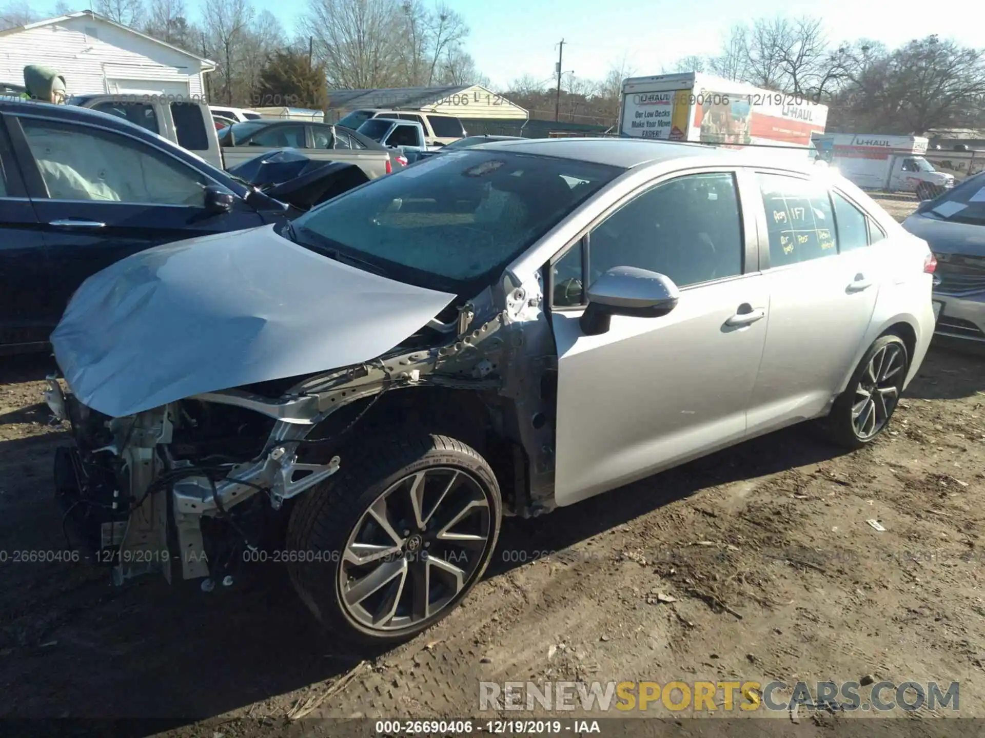 2 Photograph of a damaged car 5YFS4RCE6LP017971 TOYOTA COROLLA 2020