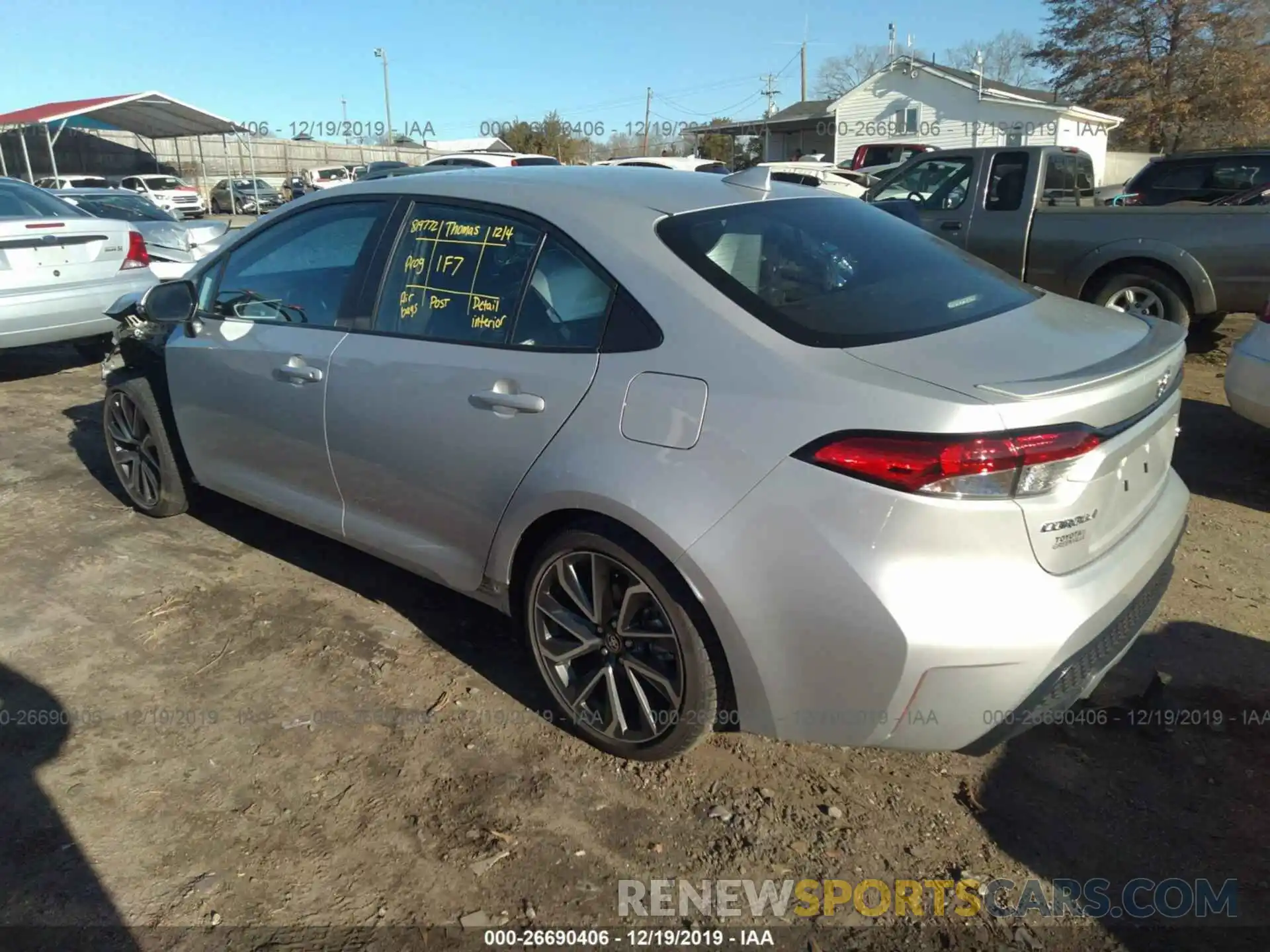 3 Photograph of a damaged car 5YFS4RCE6LP017971 TOYOTA COROLLA 2020