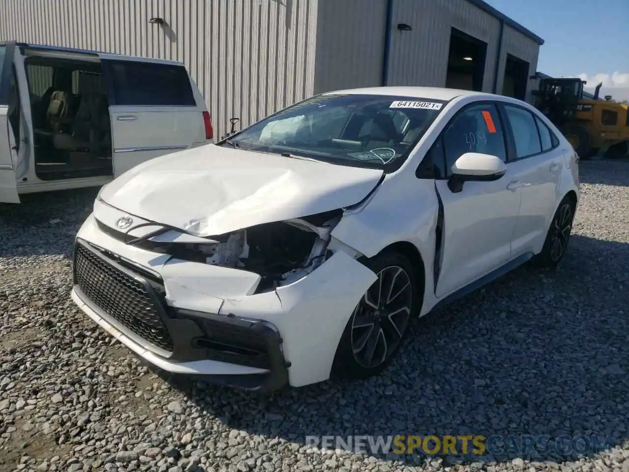 2 Photograph of a damaged car 5YFS4RCE6LP020062 TOYOTA COROLLA 2020