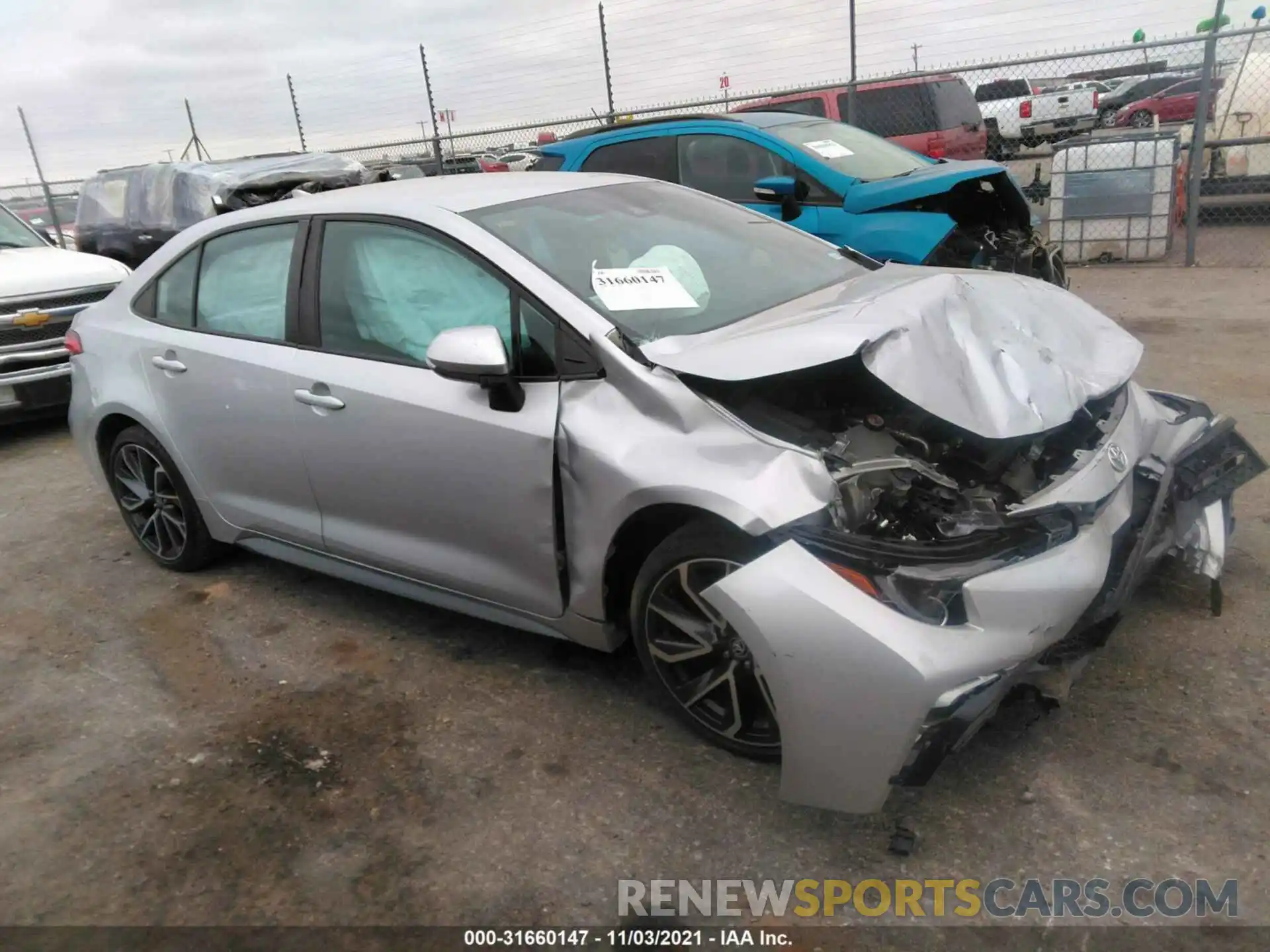 1 Photograph of a damaged car 5YFS4RCE6LP024984 TOYOTA COROLLA 2020