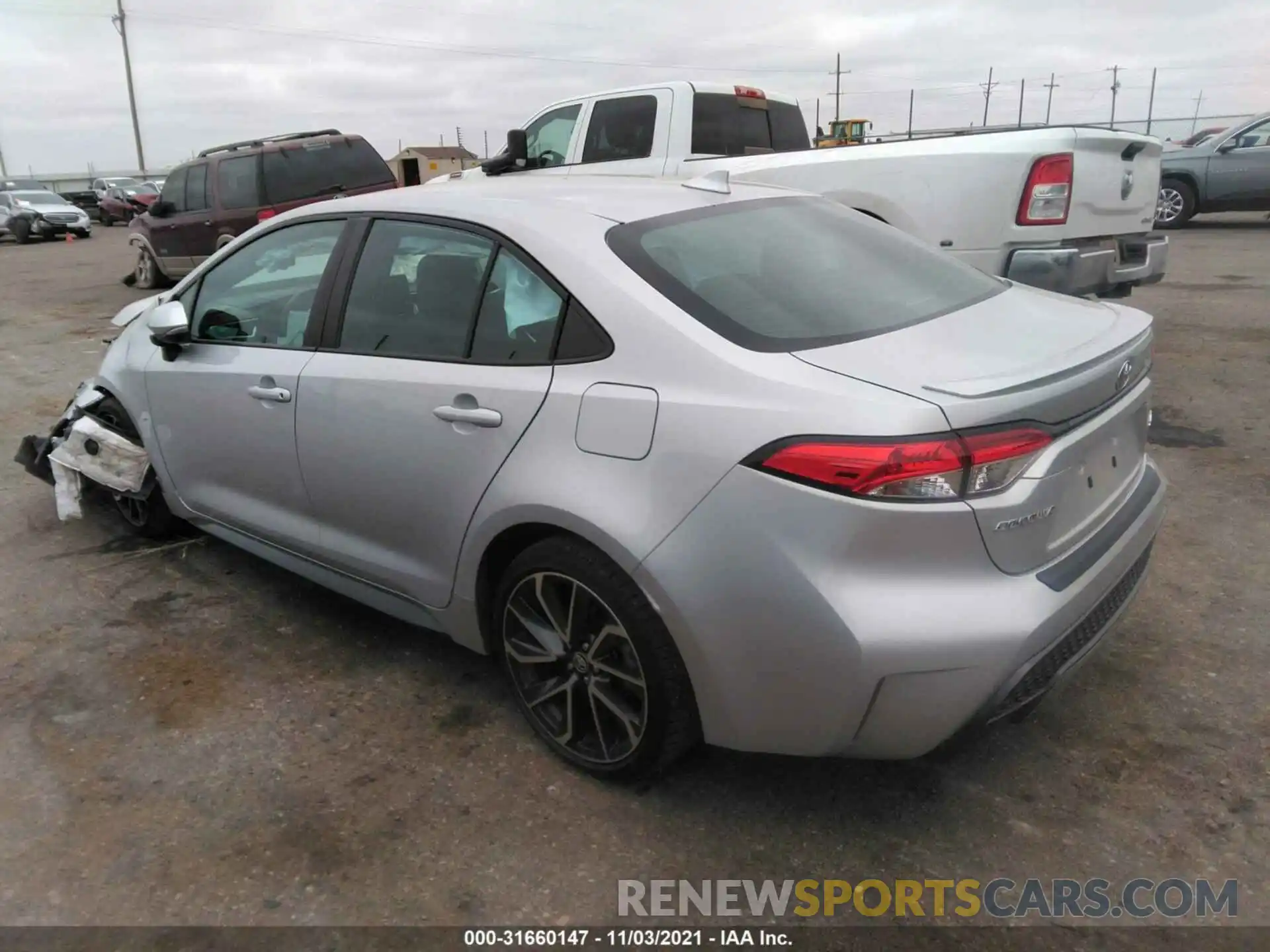 3 Photograph of a damaged car 5YFS4RCE6LP024984 TOYOTA COROLLA 2020