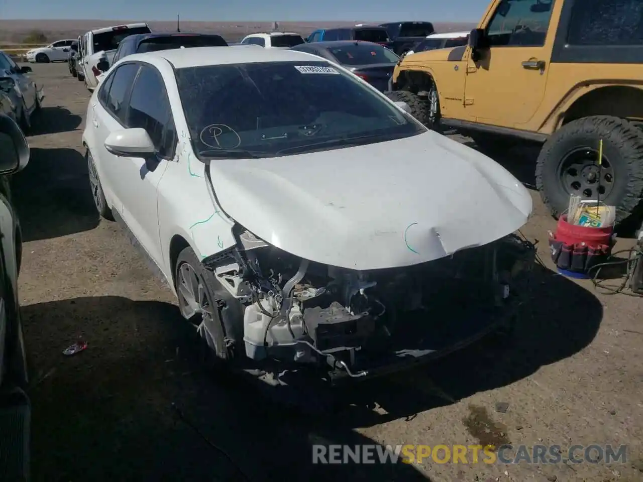 1 Photograph of a damaged car 5YFS4RCE6LP029652 TOYOTA COROLLA 2020