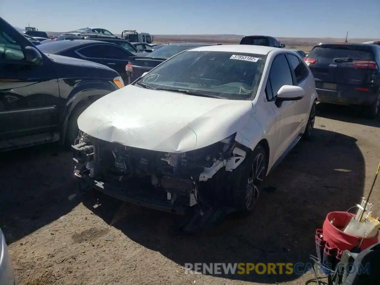 2 Photograph of a damaged car 5YFS4RCE6LP029652 TOYOTA COROLLA 2020