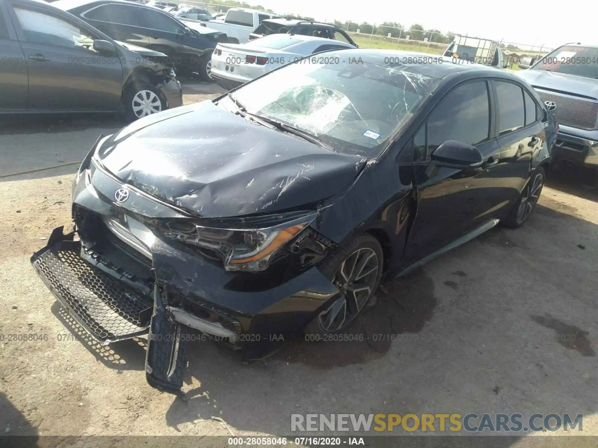 2 Photograph of a damaged car 5YFS4RCE6LP031420 TOYOTA COROLLA 2020