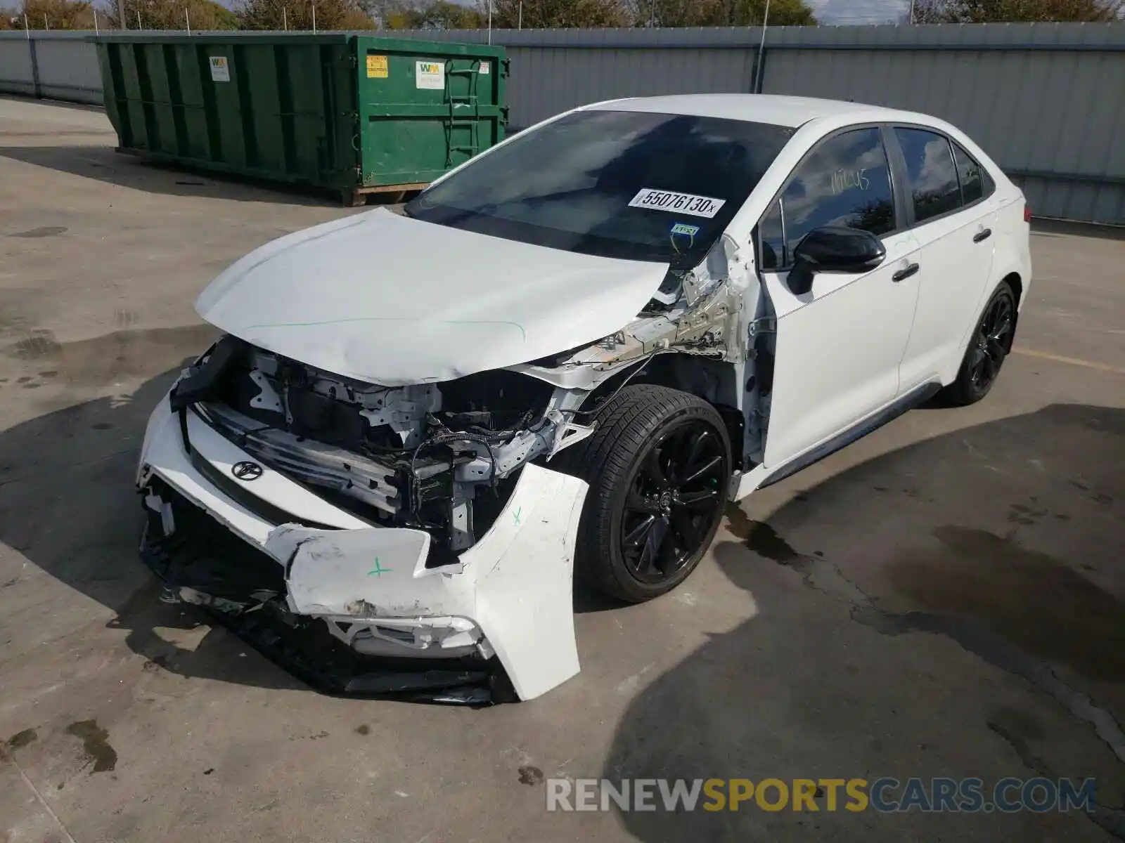 2 Photograph of a damaged car 5YFS4RCE6LP033507 TOYOTA COROLLA 2020