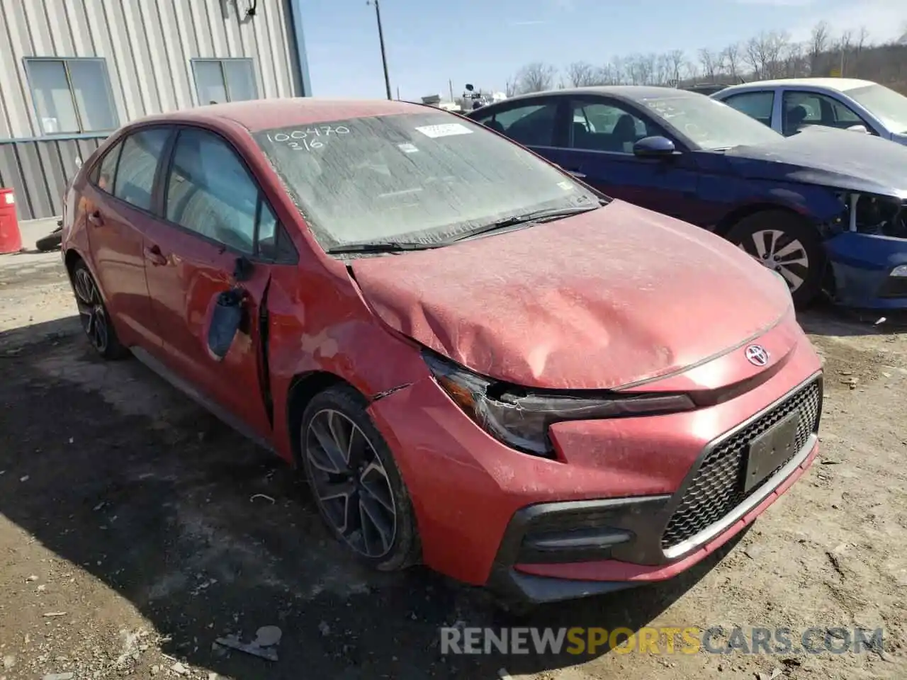 1 Photograph of a damaged car 5YFS4RCE6LP035810 TOYOTA COROLLA 2020