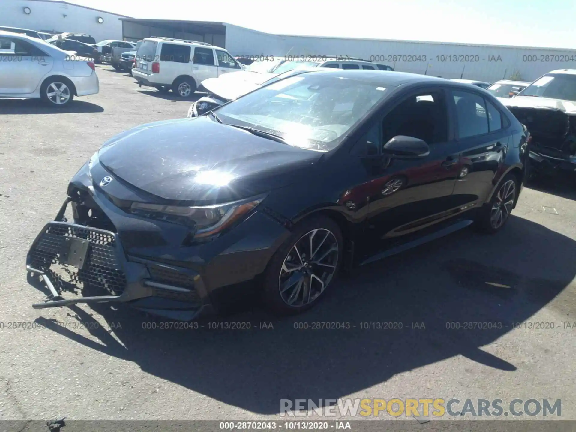 2 Photograph of a damaged car 5YFS4RCE6LP037119 TOYOTA COROLLA 2020