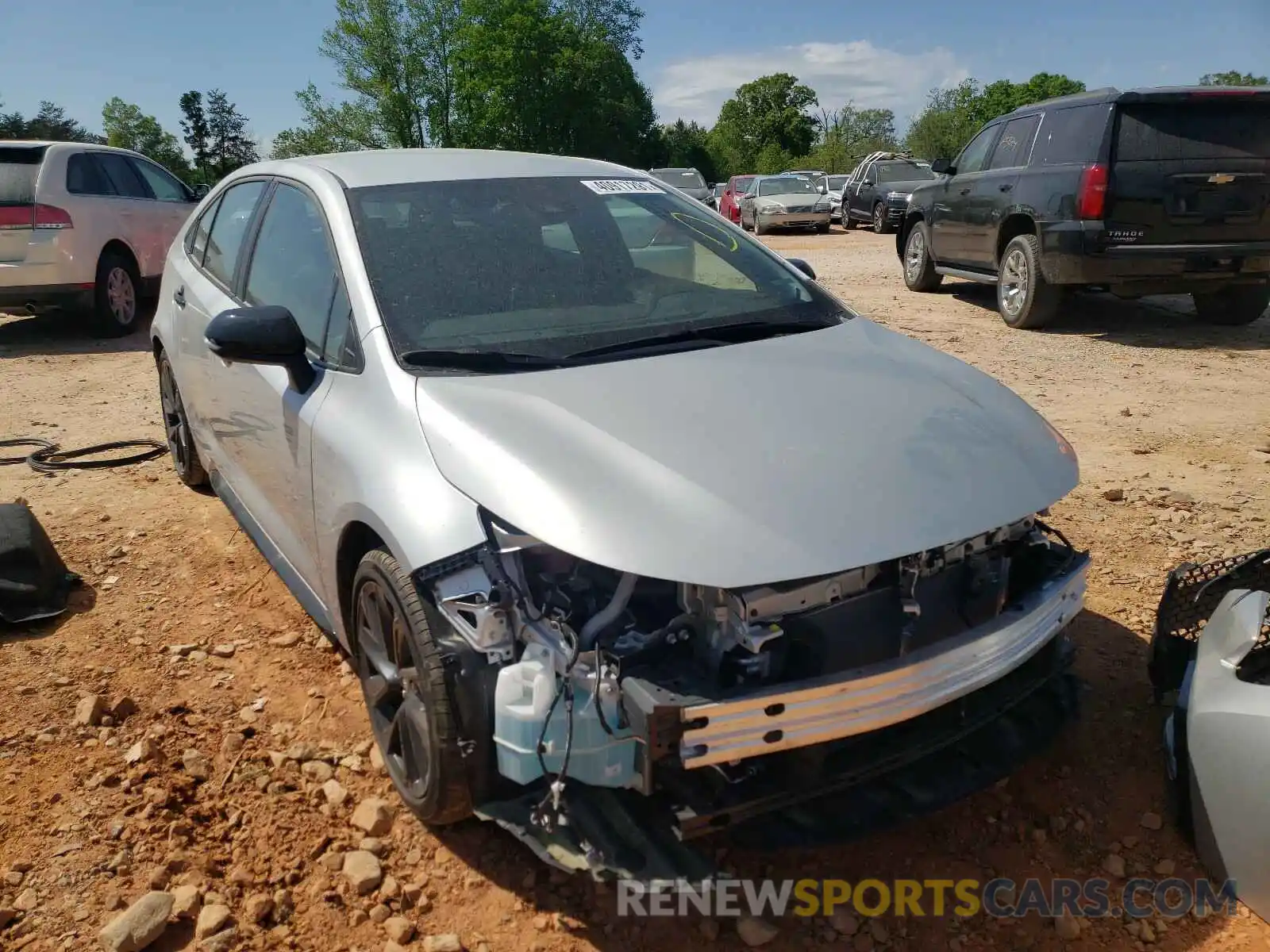 1 Photograph of a damaged car 5YFS4RCE6LP037377 TOYOTA COROLLA 2020