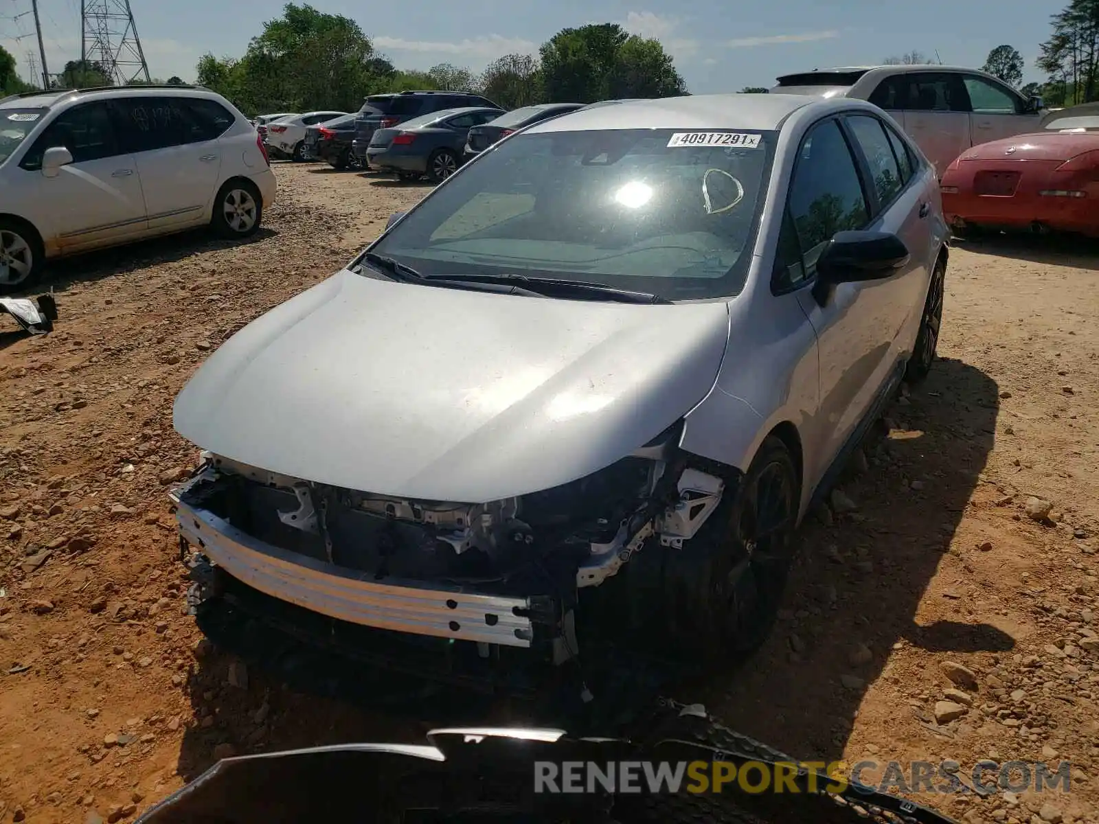 2 Photograph of a damaged car 5YFS4RCE6LP037377 TOYOTA COROLLA 2020