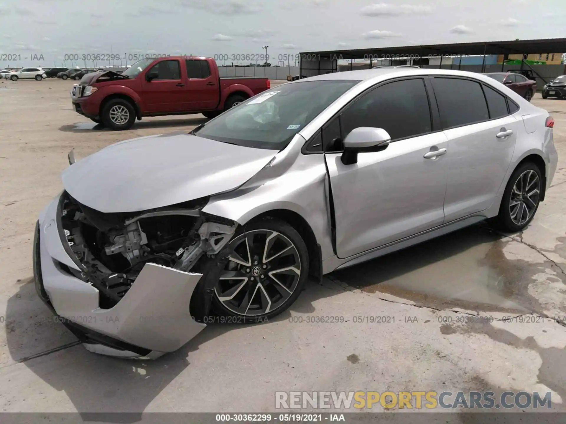 2 Photograph of a damaged car 5YFS4RCE6LP039050 TOYOTA COROLLA 2020