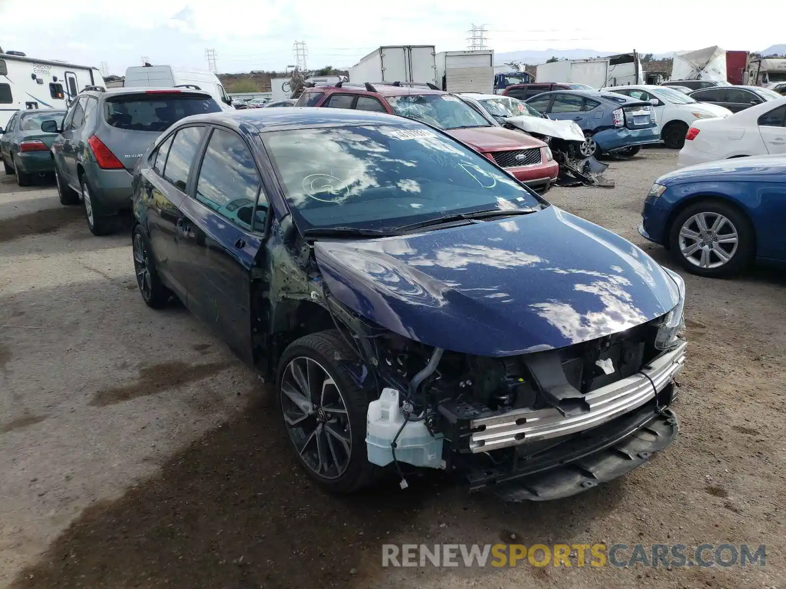 1 Photograph of a damaged car 5YFS4RCE6LP039842 TOYOTA COROLLA 2020