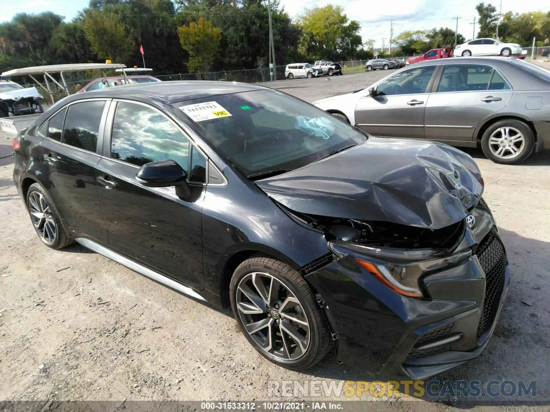 1 Photograph of a damaged car 5YFS4RCE6LP043325 TOYOTA COROLLA 2020