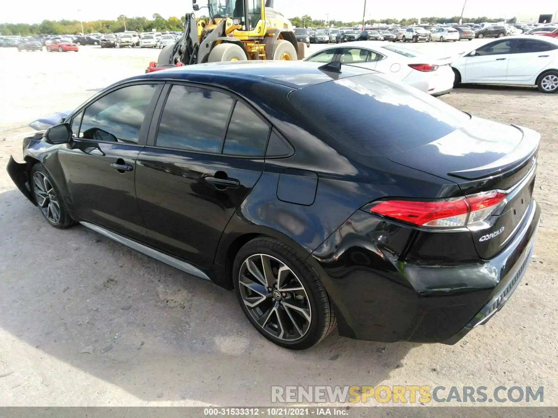 3 Photograph of a damaged car 5YFS4RCE6LP043325 TOYOTA COROLLA 2020