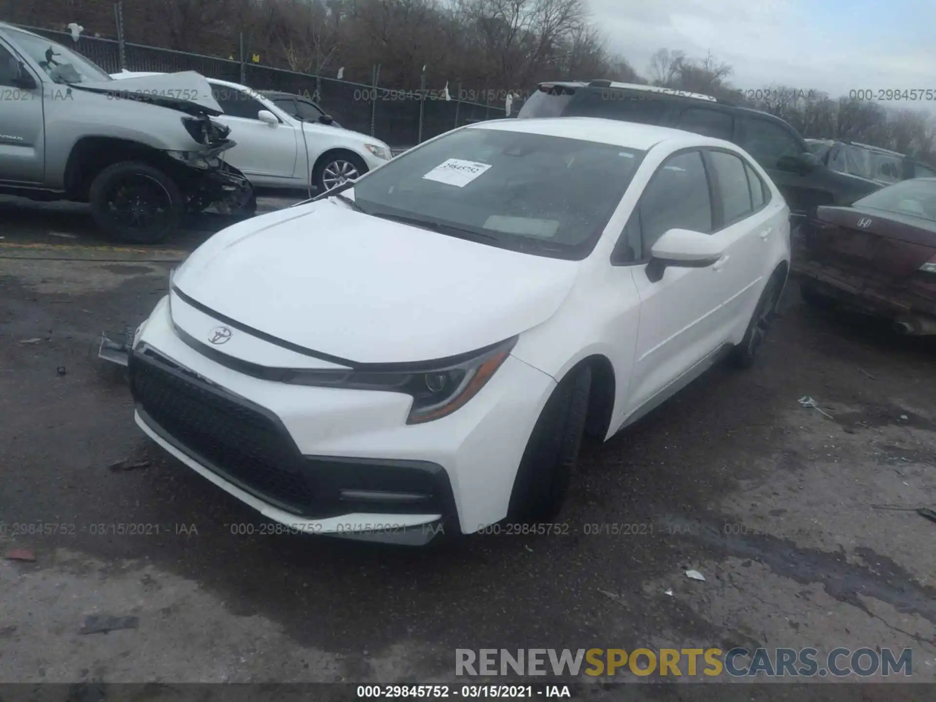 2 Photograph of a damaged car 5YFS4RCE6LP043647 TOYOTA COROLLA 2020