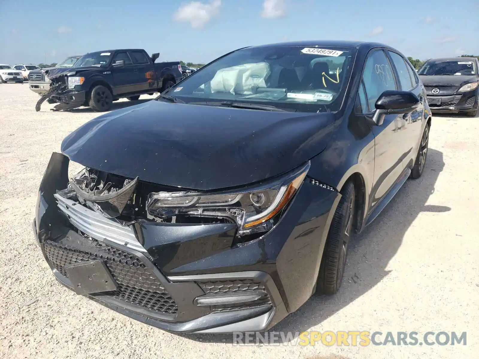 2 Photograph of a damaged car 5YFS4RCE6LP044197 TOYOTA COROLLA 2020