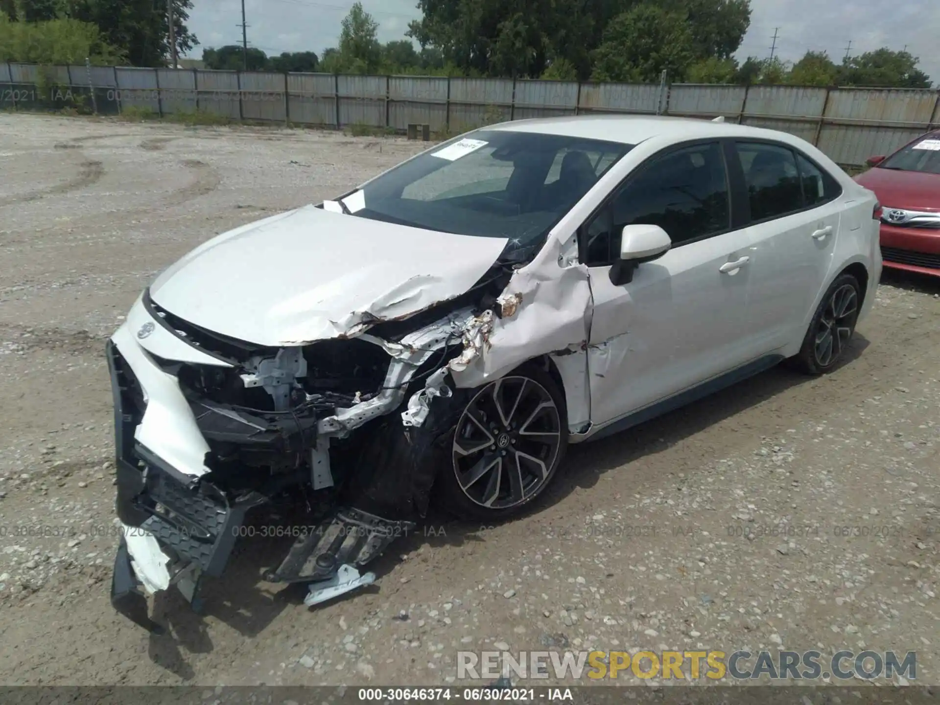 2 Photograph of a damaged car 5YFS4RCE6LP044720 TOYOTA COROLLA 2020