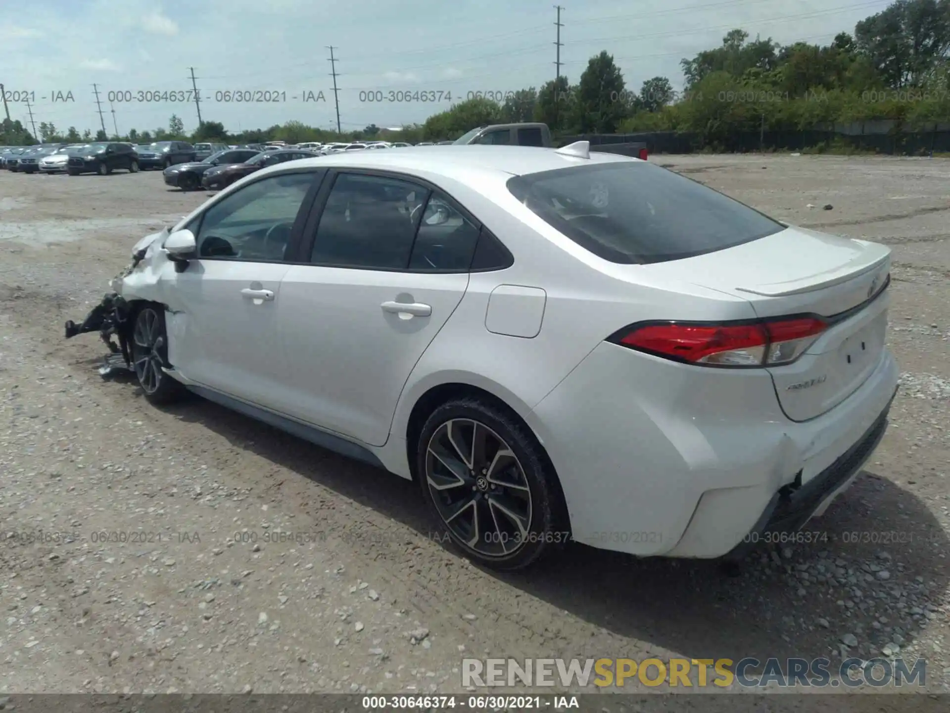 3 Photograph of a damaged car 5YFS4RCE6LP044720 TOYOTA COROLLA 2020