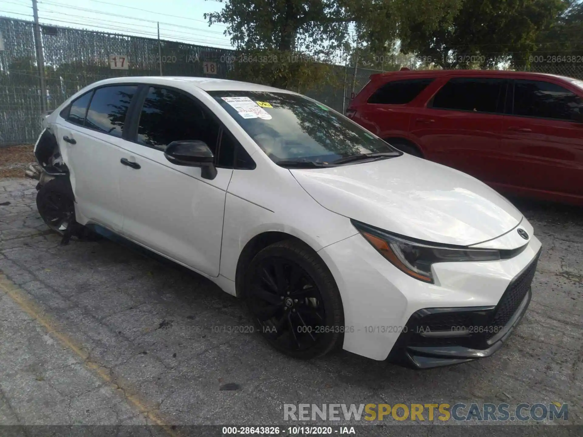 1 Photograph of a damaged car 5YFS4RCE6LP046421 TOYOTA COROLLA 2020