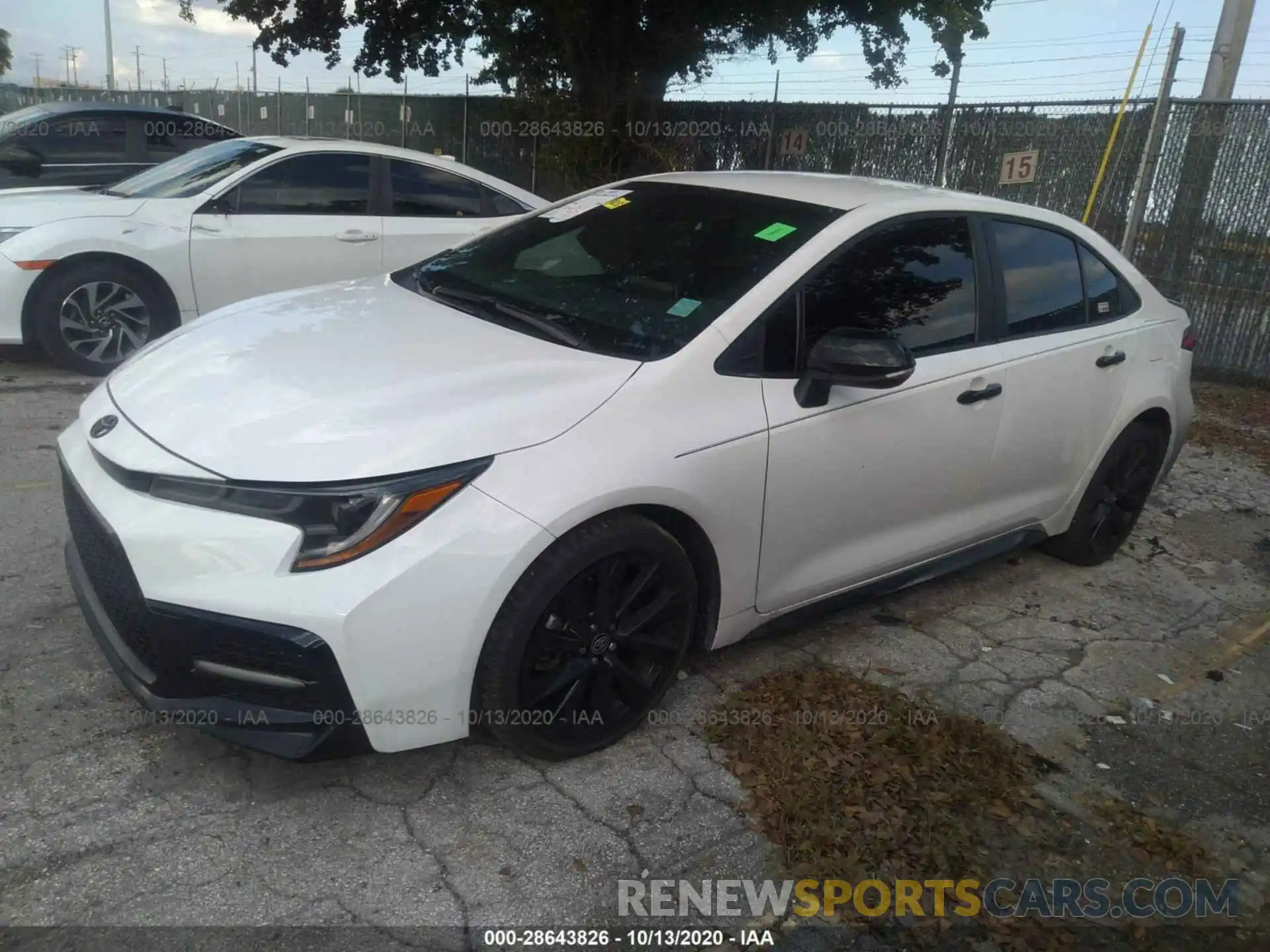 2 Photograph of a damaged car 5YFS4RCE6LP046421 TOYOTA COROLLA 2020