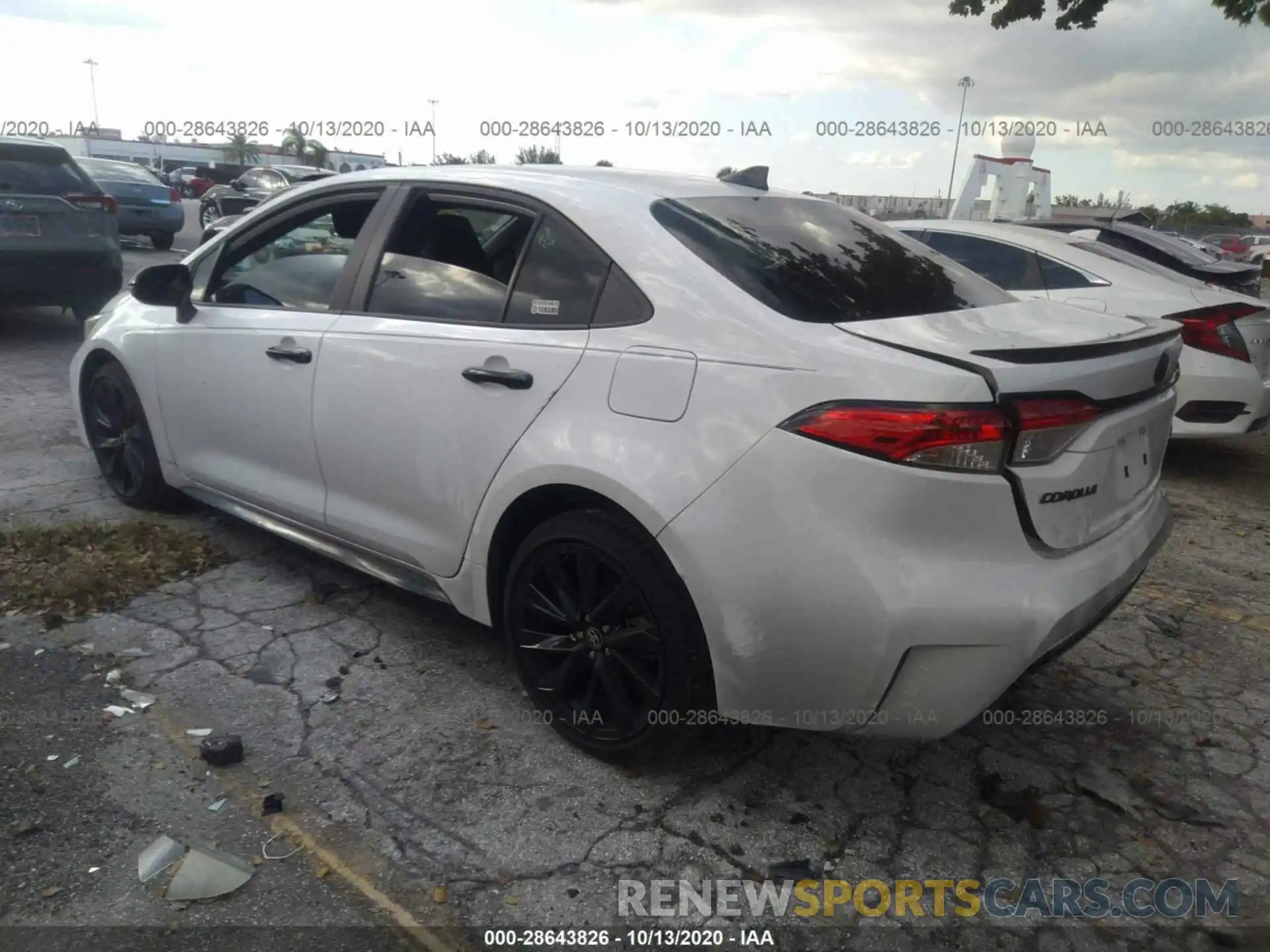 3 Photograph of a damaged car 5YFS4RCE6LP046421 TOYOTA COROLLA 2020