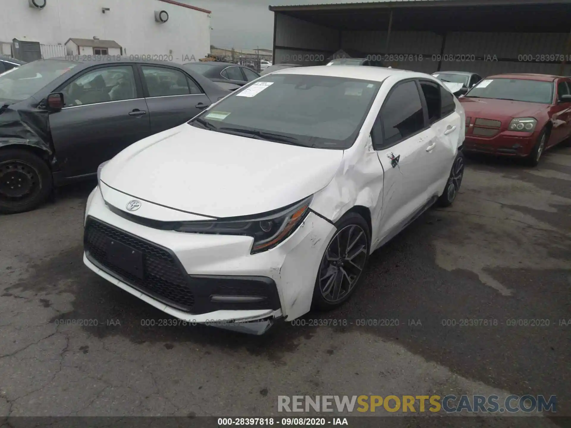 2 Photograph of a damaged car 5YFS4RCE6LP047715 TOYOTA COROLLA 2020