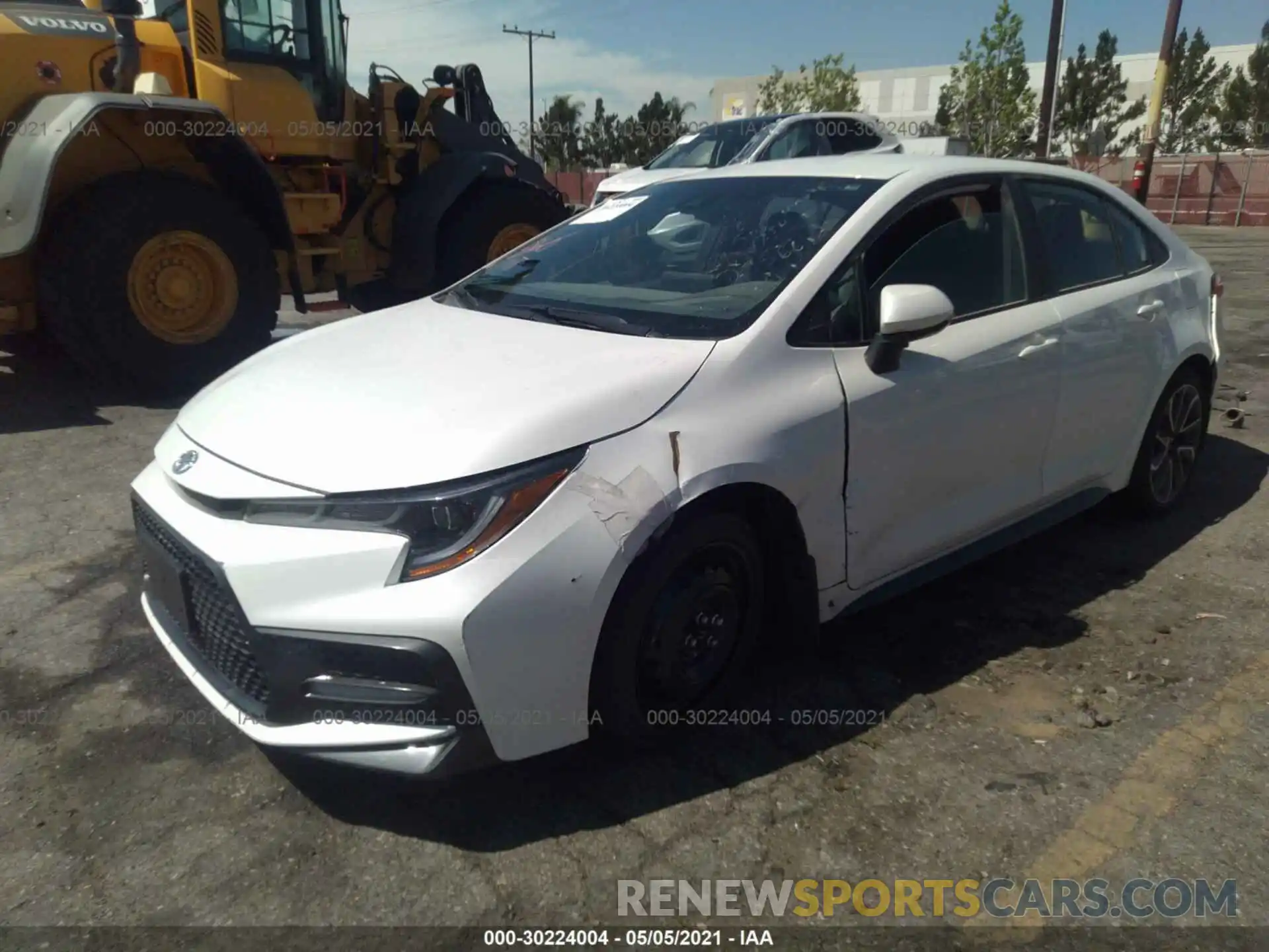 2 Photograph of a damaged car 5YFS4RCE6LP047763 TOYOTA COROLLA 2020