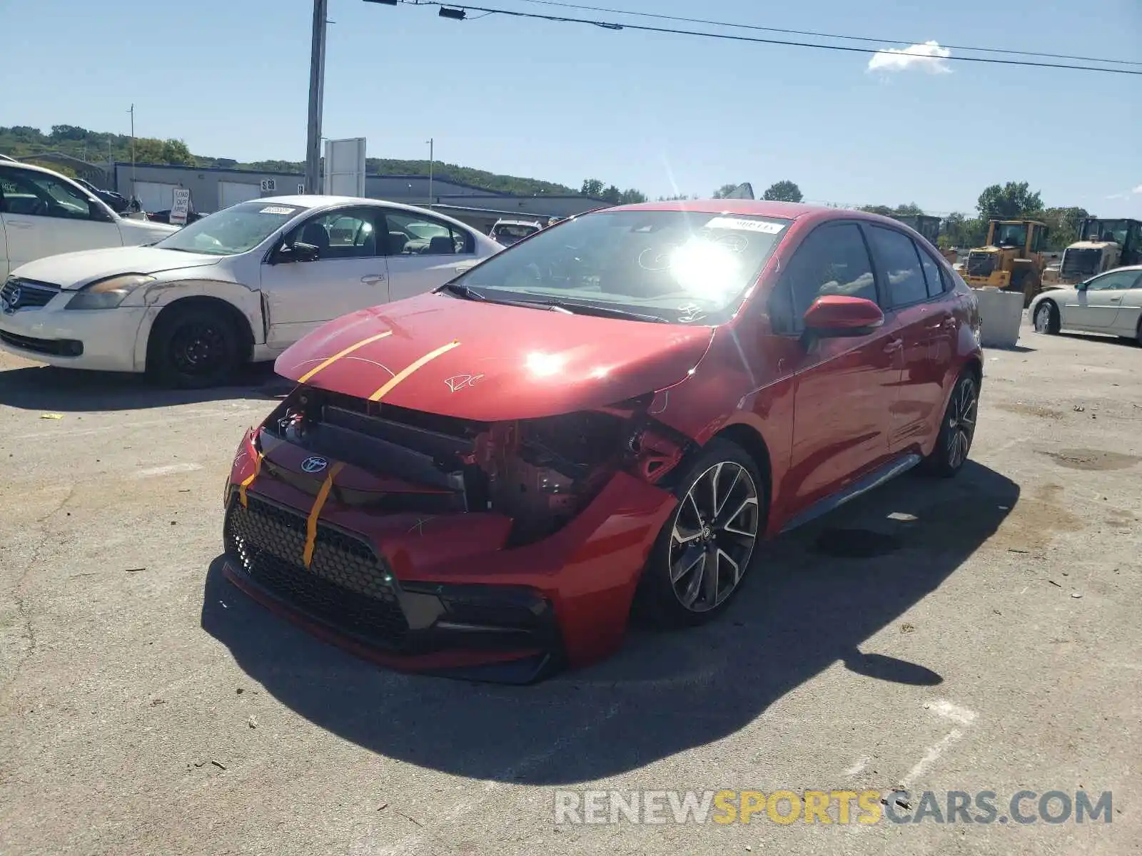 2 Photograph of a damaged car 5YFS4RCE6LP048430 TOYOTA COROLLA 2020