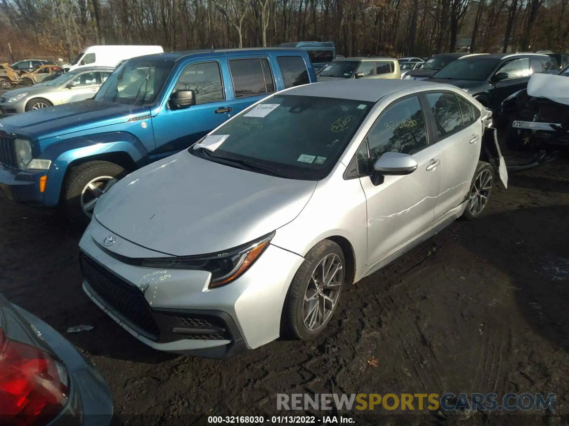 2 Photograph of a damaged car 5YFS4RCE6LP049786 TOYOTA COROLLA 2020